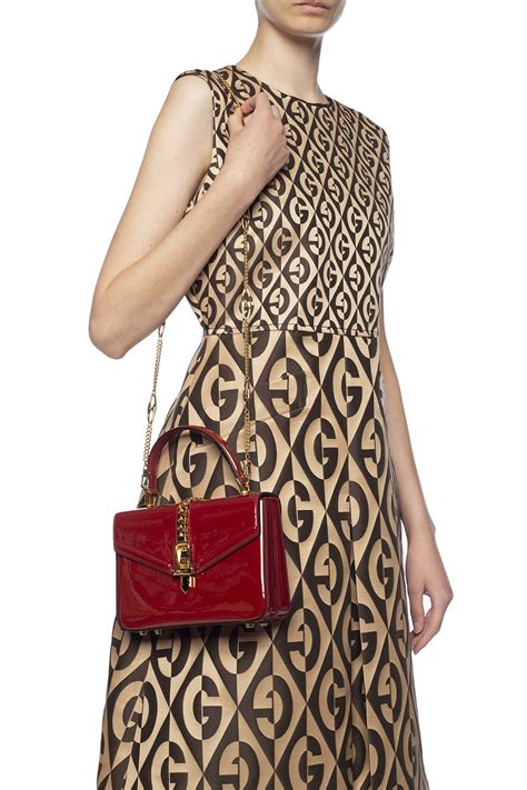 immagini di borsa gucci sylvie|Sylvie 1969 small shoulder bag in brown leather .